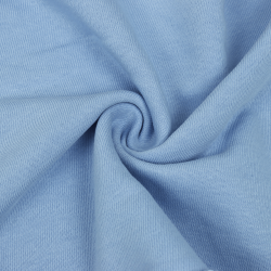 Ткань Футер 3-х нитка, Петля, цвет Светло-Голубой (на отрез)  в Кашире