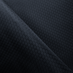 Ткань Оксфорд 300D PU Рип-Стоп СОТЫ, цвет Черный (на отрез)  в Кашире