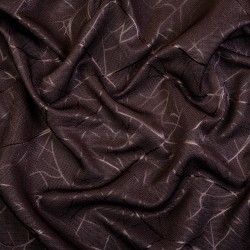 Ткань Блэкаут для штор &quot;Ледовое тиснение цвет Темно-Коричневый&quot; (на отрез)  в Кашире