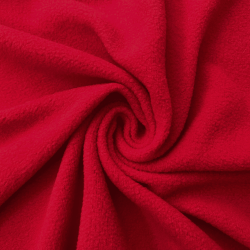 Флис Односторонний 130 гр/м2, цвет Красный (на отрез)  в Кашире