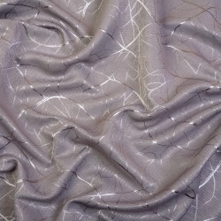 Ткань Блэкаут для штор светозатемняющая 75% &quot;Ледовое тиснение цвет Серый&quot; (на отрез)  в Кашире