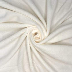 Ткань Флис Односторонний 130 гр/м2 (Ширина 150см), цвет Кремовый (на отрез) в Кашире