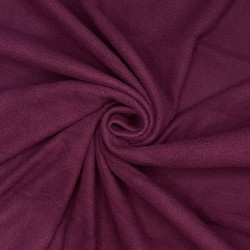 Ткань Флис Односторонний 130 гр/м2 (Ширина 150см), цвет Бордовый (на отрез) в Кашире