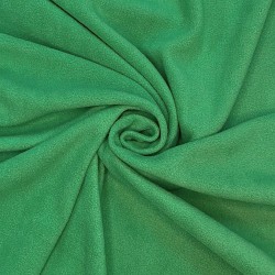 Ткань Флис Односторонний 130 гр/м2 (Ширина 150см), цвет Зелёный (на отрез) в Кашире