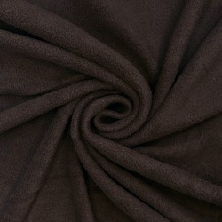 Ткань Флис Односторонний 180 гр/м2 (Ширина 150см), цвет Коричневый (на отрез) в Кашире