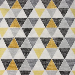 Интерьерная ткань Дак (DUCK), принт &quot;Малые Треугольники&quot; (на отрез)  в Кашире