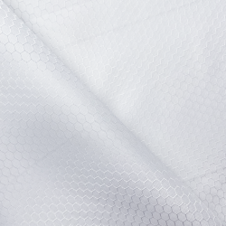 Ткань Оксфорд 300D PU Рип-Стоп СОТЫ, цвет Белый (на отрез)  в Кашире