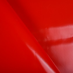 Ткань ПВХ 450 гр/м2, Красный (на отрез)  в Кашире
