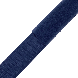 Контактная лента 25мм цвет Тёмно-Синий (Велькро-липучка), на отрез  в Кашире