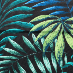 Интерьерная ткань Дак (DUCK) (ширина 1,8м), принт &quot;Тропические листья&quot; (на отрез) в Кашире