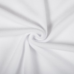 Ткань Флис Односторонний 180 гр/м2 (Ширина 150см), цвет Белый (на отрез) в Кашире