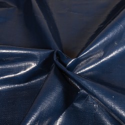 Тентовое полотно Тарпаулин 180 г/м2 (Ширина 2м), цвет Темно-Синий (на отрез) в Кашире