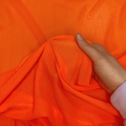 Трикотажная Сетка 75 г/м2, цвет Оранжевый (на отрез)  в Кашире